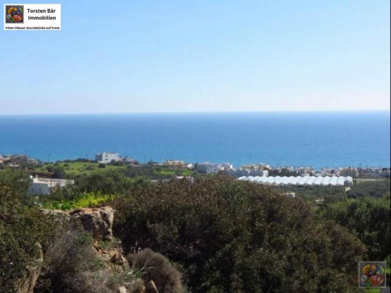 Makrigialos Kreta, Makrigialos Grundstück von 2.000m² mit wunderschönem Meerblick. Grundstück kaufen